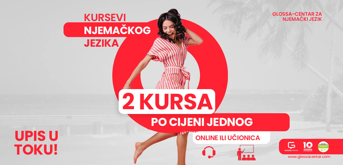 VELIKA AKCIJA: Savladaj njemački uz dva kursa po cijeni jednog!