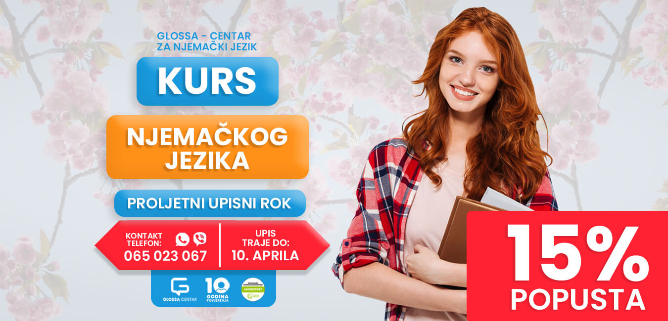 Kurs njemačkog jezika – Proljetni upisni rok u Glossa-centru