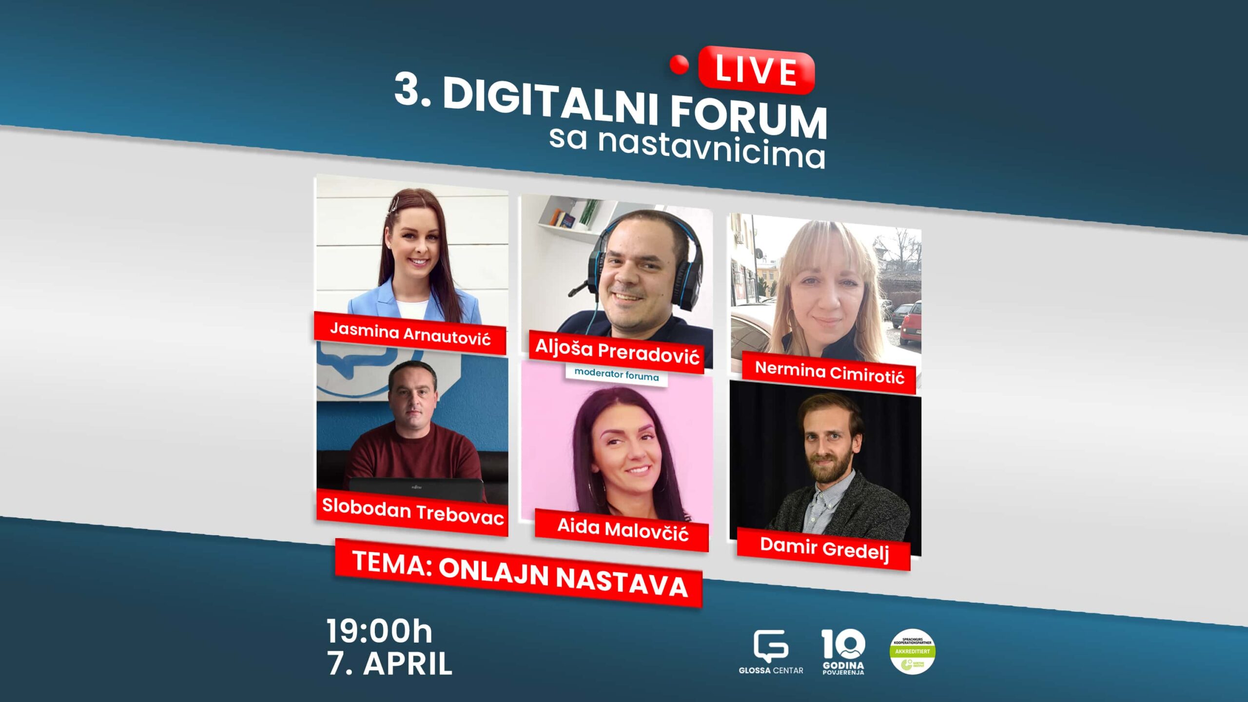 Onlajn nastava – treći Glossa Digitalni forum