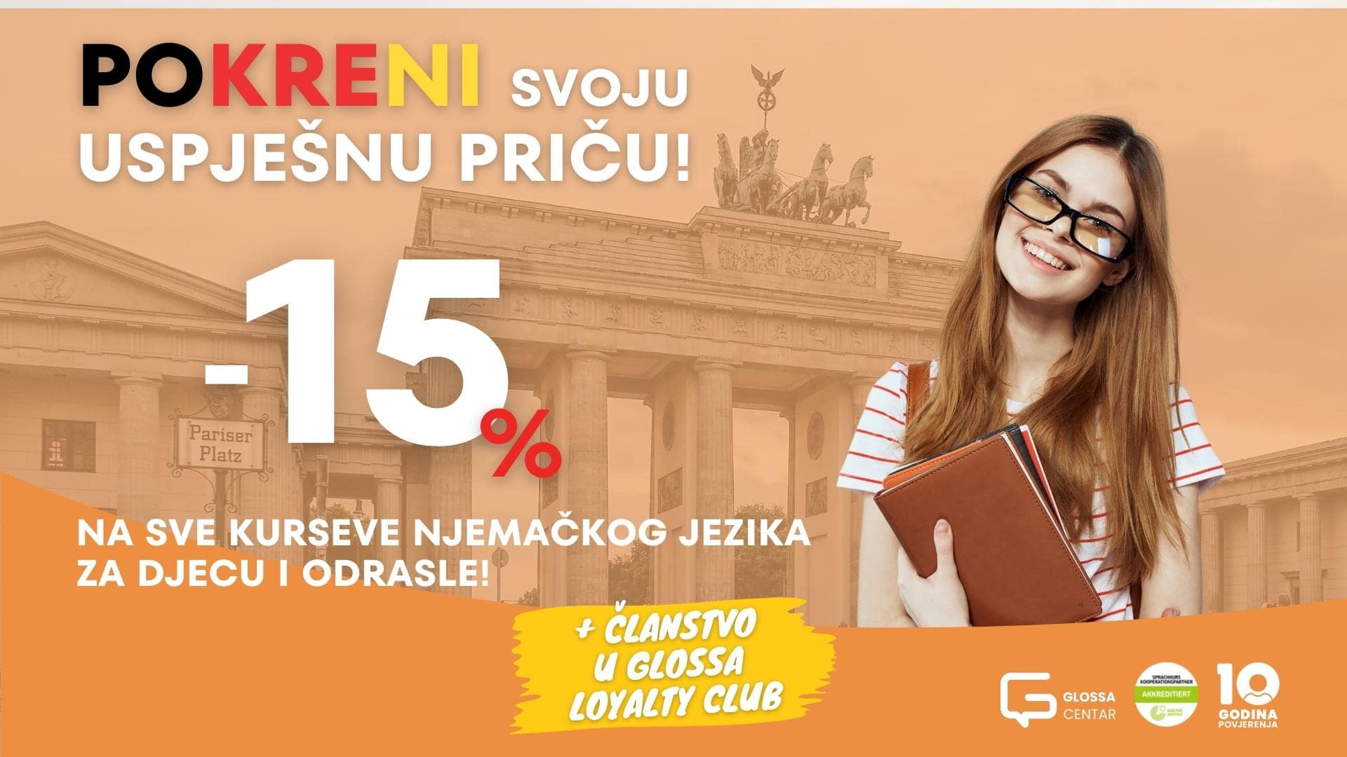 Upiši kurs njemačkog uz 15% popusta i pokreni svoju uspješnu priču!