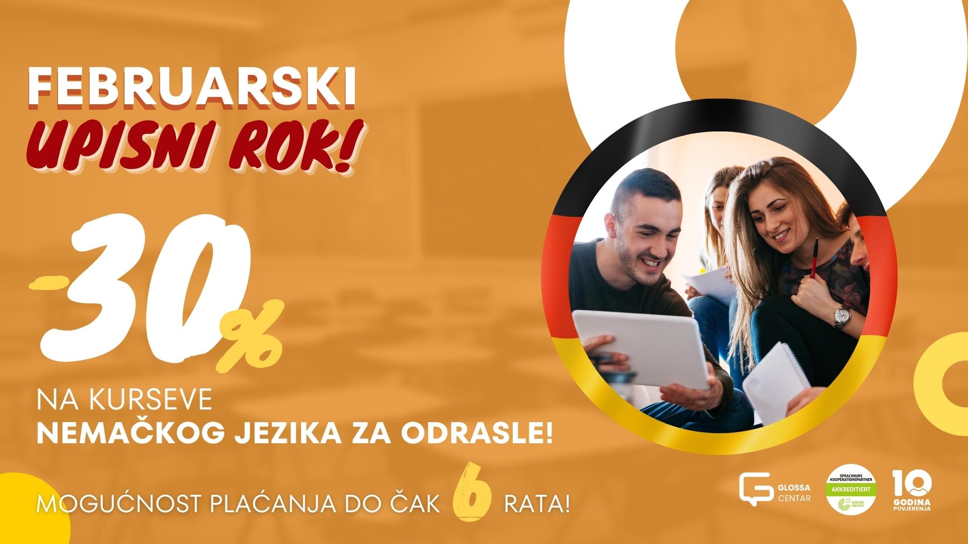 VELIKI UPISNI ROK: Upiši kurs njemačkog i ostvari svoje ciljeve!