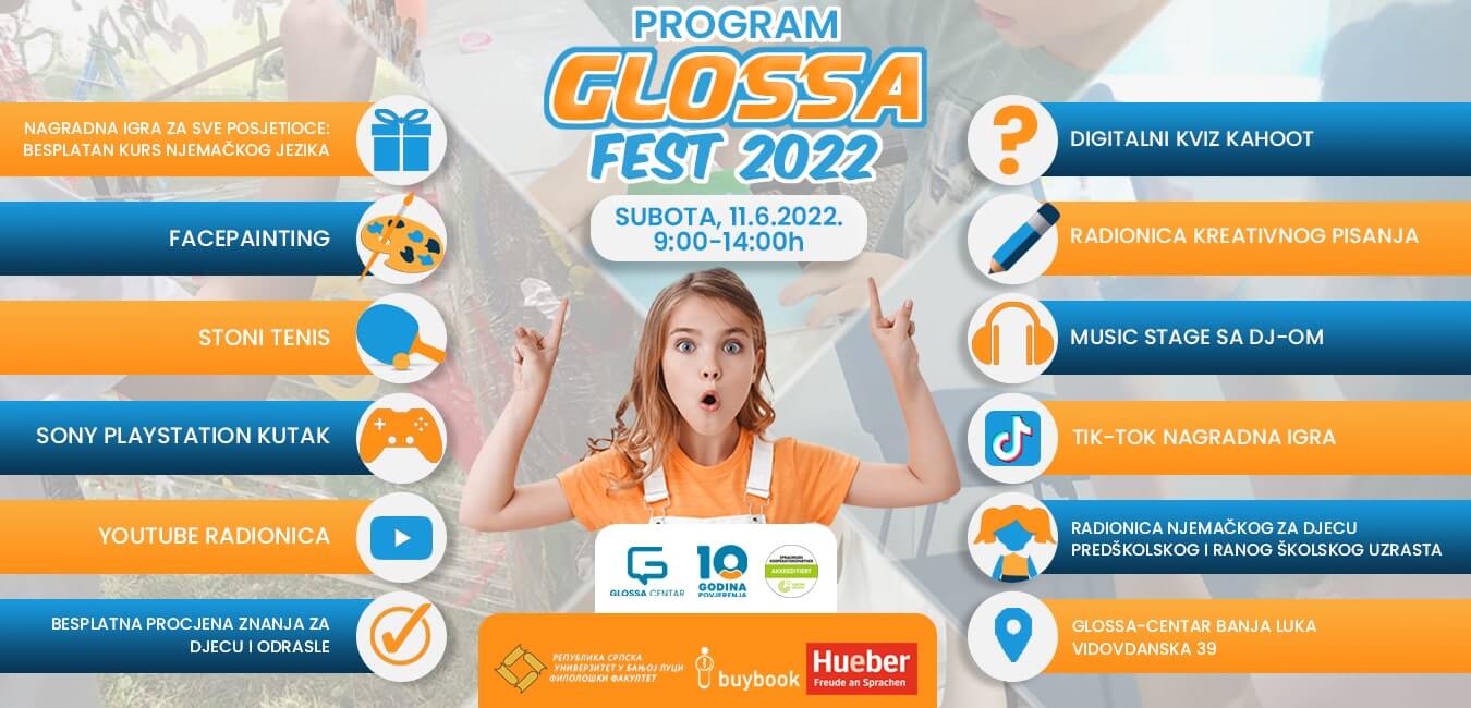 Glossa Fest – festival kreativnosti i zabave!