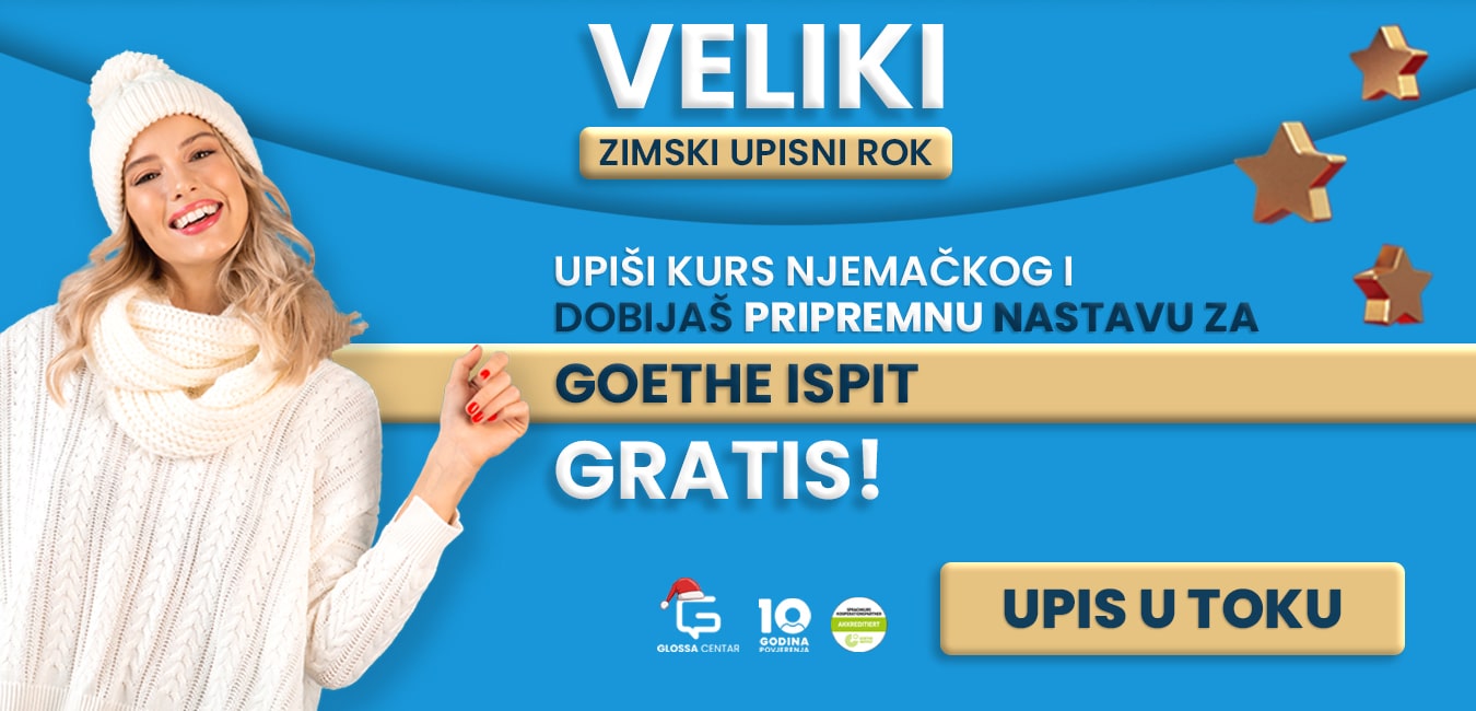 VELIKA ZIMSKA AKCIJA: Kupi kurs njemačkog – dobijaš pripremnu nastavu GRATIS!