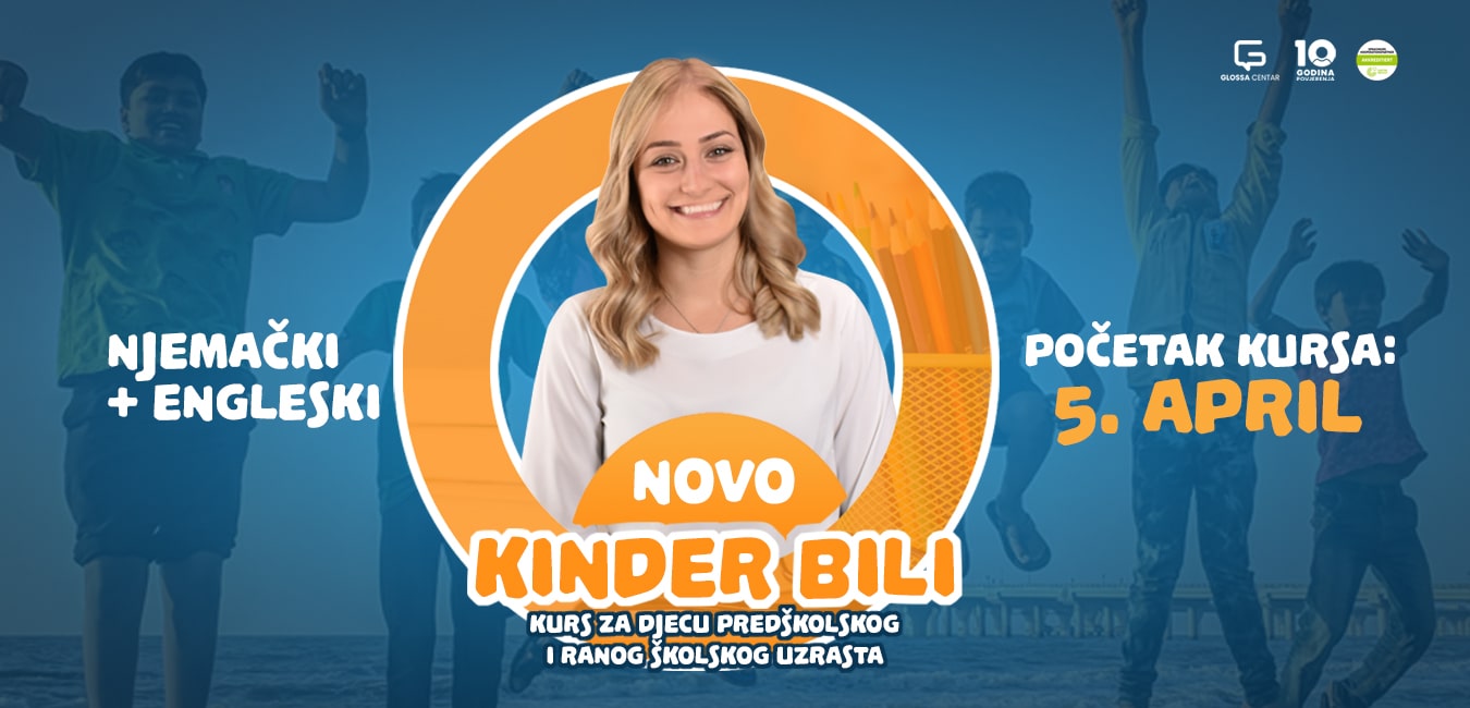 NOVO: Kinder bili kurs za djecu – njemački + engleski